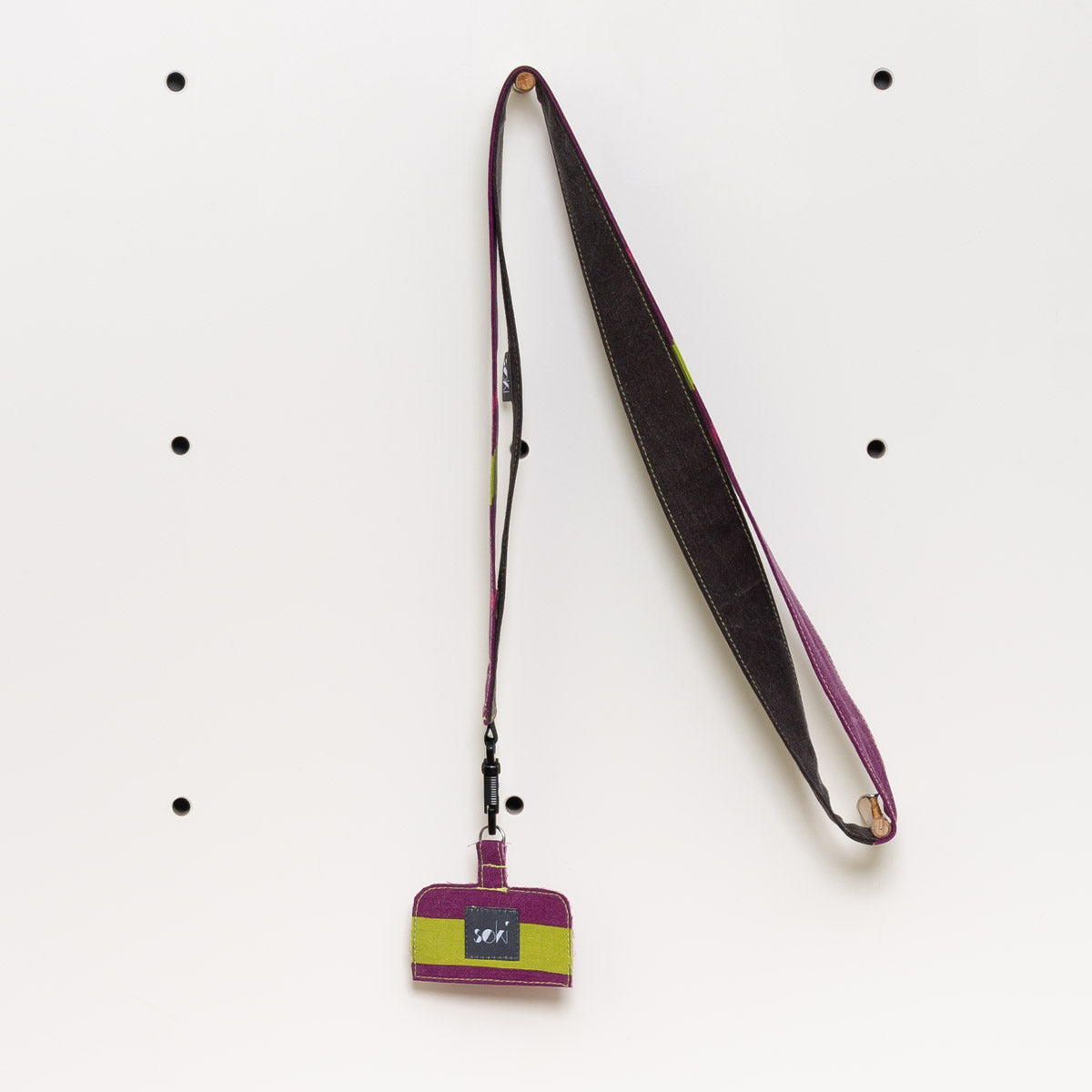 Nachhaltiges Schlüsselband lang mit Handyhalter - Made in Germany