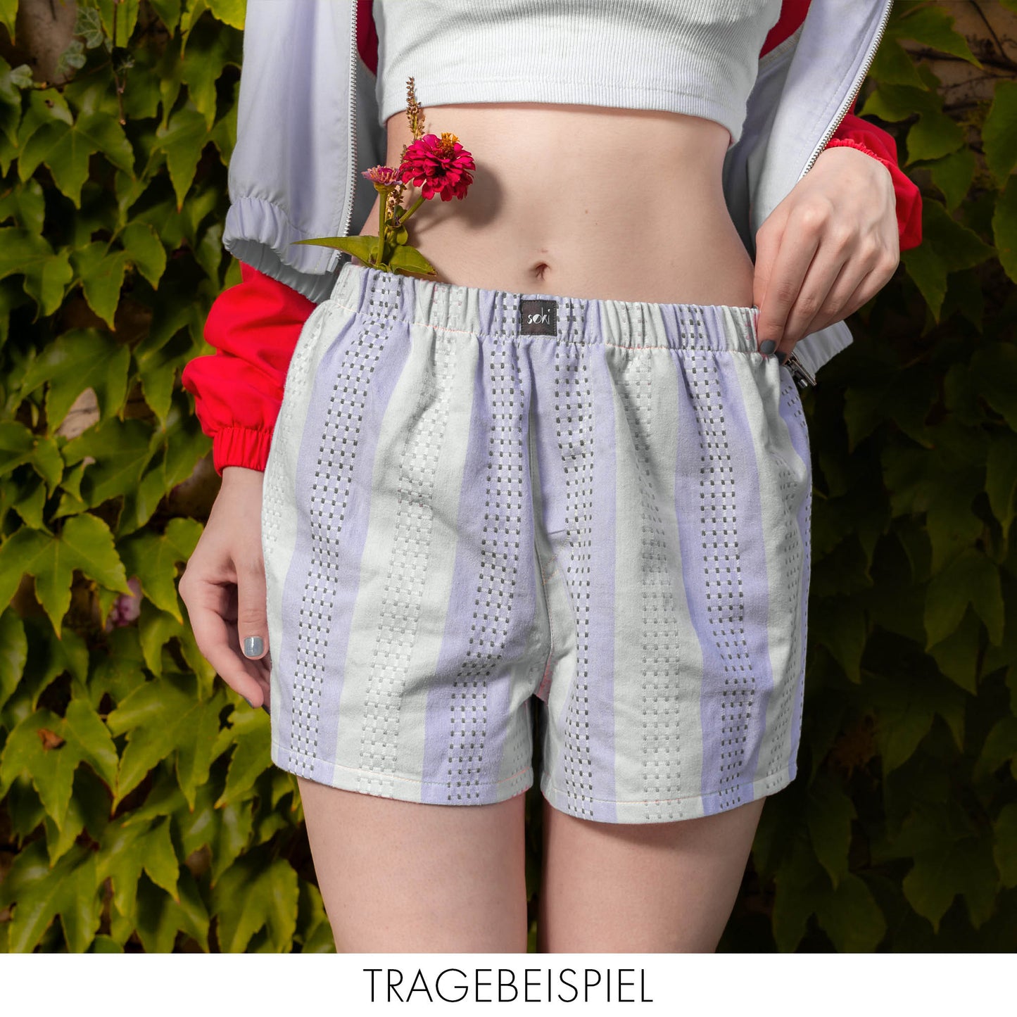 Nachhaltige Boxershorts Rainbow Waves – Good Vibes Edition