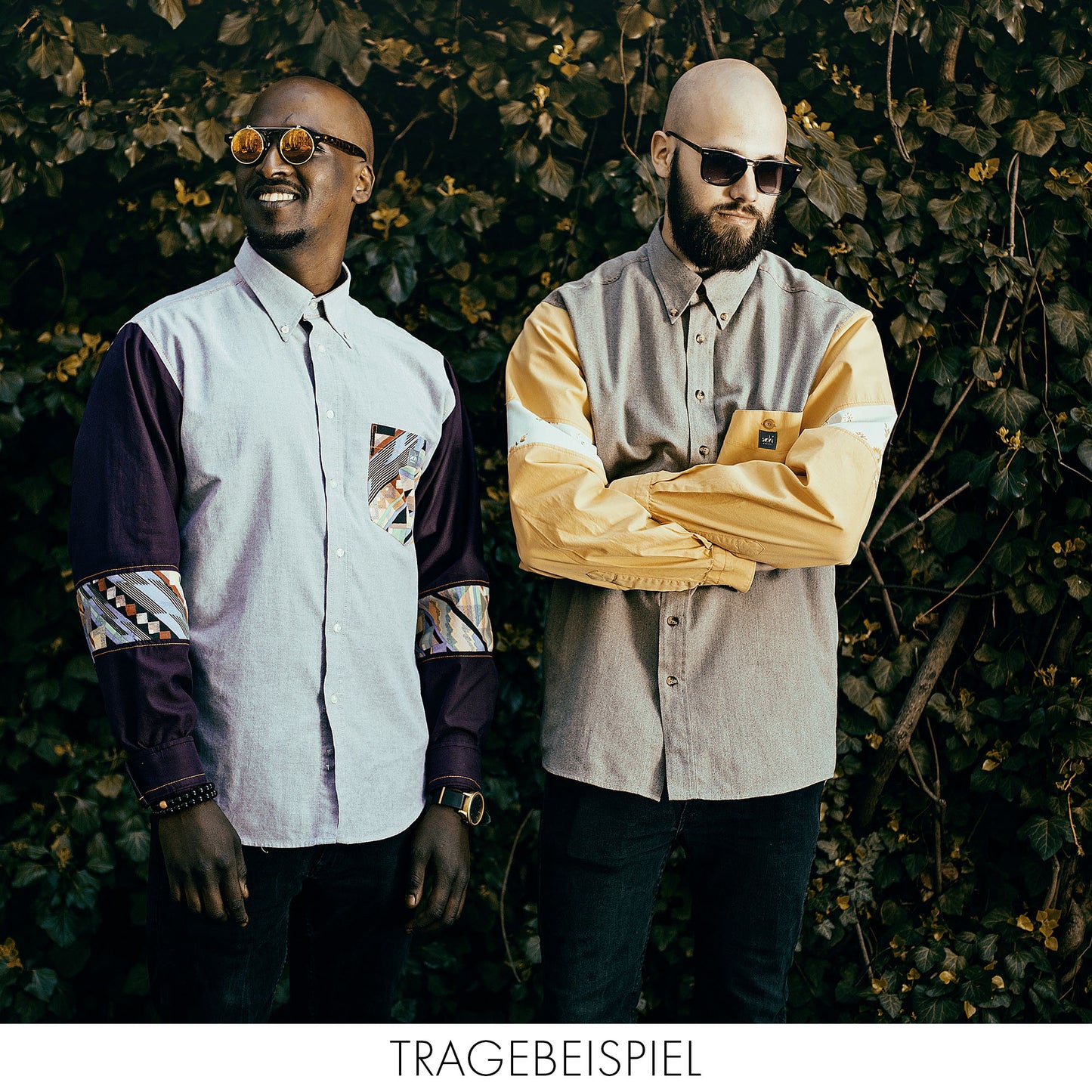 Hemd aus Bio-Baumwolle und Omis alter Bettwäsche in Gr. S - Made in Germany