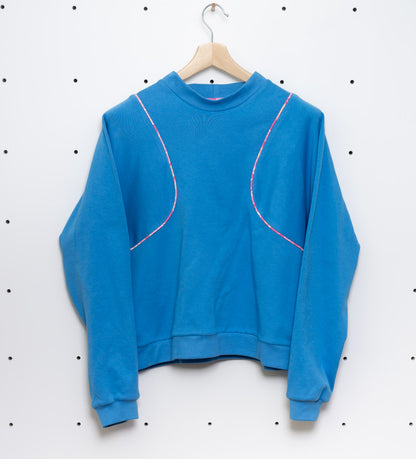 Nachhaltiger Paspel Pullover Marina Gr. M - Made in Germany