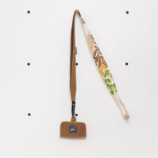 Nachhaltiges Schlüsselband lang mit Handyhalter - Made in Germany