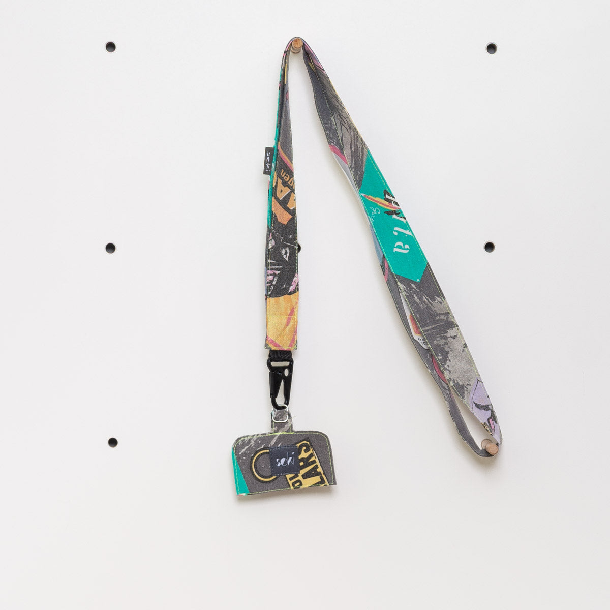 Nachhaltiges Schlüsselband lang mit Handyhalter - Made in Germany