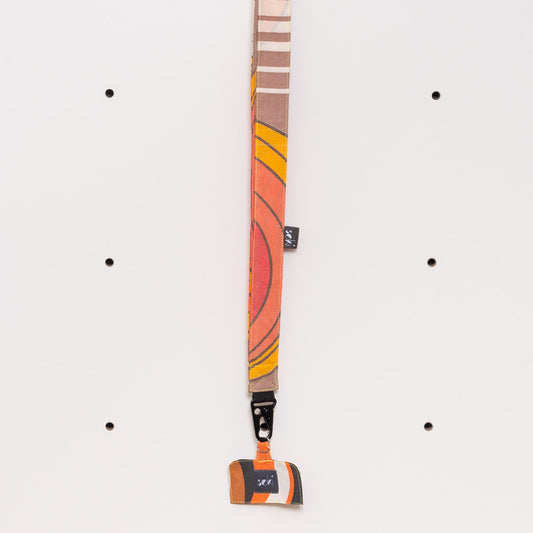 Nachhaltiges Schlüsselband lang mit Handyhalter - Made in Germany