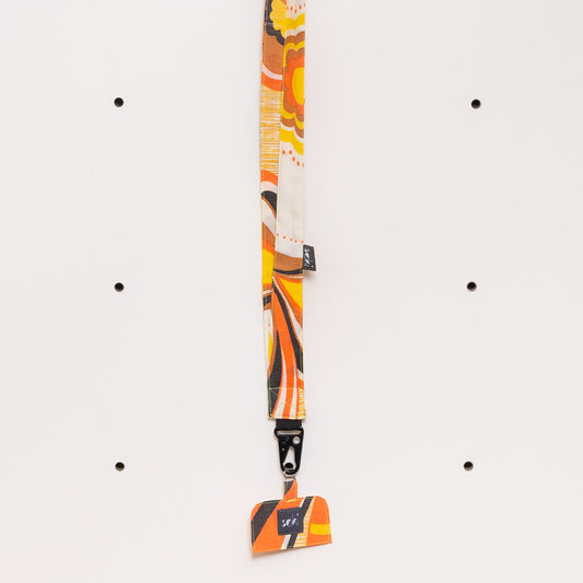 Nachhaltiges Schlüsselband lang mit Handyhalter - Made in Germany