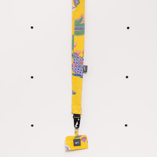 Nachhaltiges Schlüsselband lang mit Handyhalter - Made in Germany