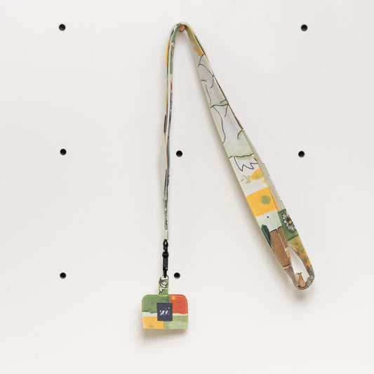 Nachhaltiges Schlüsselband lang mit Handyhalter - Made in Germany