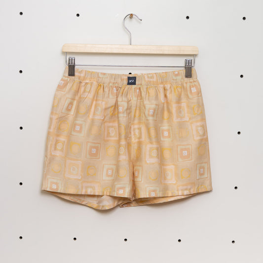 soki Upcycling Boxershorts Gr. S aus Baumwoll-Bettwäsche – Unikat
