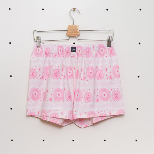 soki Upcycling Boxershorts Gr. S aus Baumwoll-Bettwäsche – Unikat