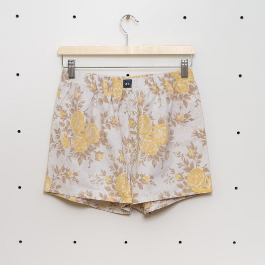soki Upcycling Boxershorts Gr. S aus Baumwoll-Bettwäsche – Unikat
