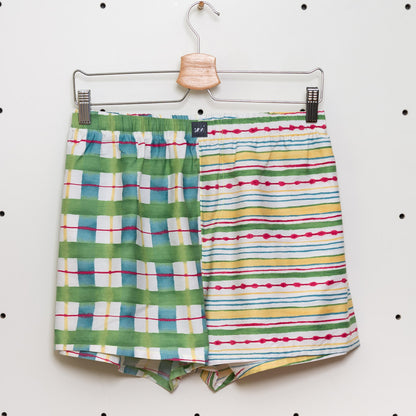 soki Upcycling Boxershorts aus Baumwoll-Bettwäsche