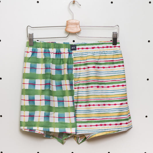 soki Upcycling Boxershorts aus Baumwoll-Bettwäsche