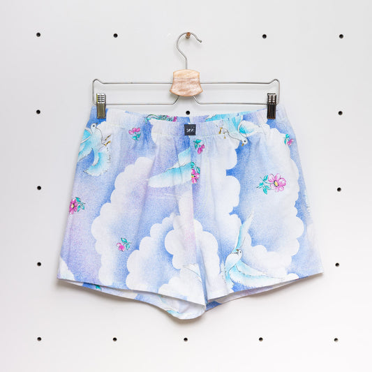 soki weite Baumwoll-Boxershorts Gr. M aus Upcycling-Bettwäsche – Unikat