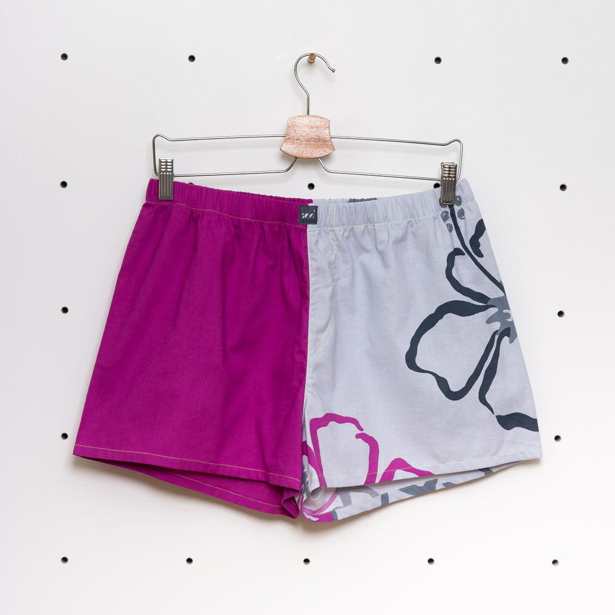 soki Upcycling Boxershorts aus Baumwoll-Bettwäsche