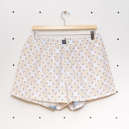 soki Upcycling Boxershorts aus Baumwoll-Bettwäsche