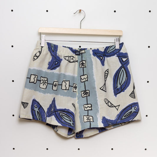 soki Upcycling Boxershorts aus Baumwoll-Bettwäsche