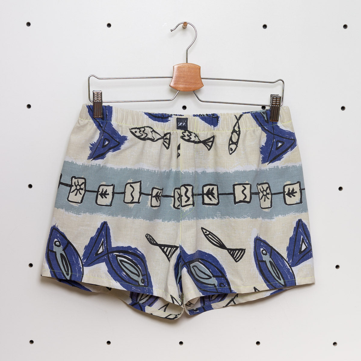 soki Upcycling Boxershorts aus Baumwoll-Bettwäsche