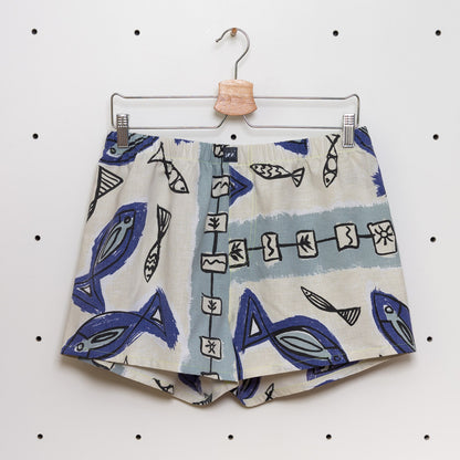 soki Upcycling Boxershorts aus Baumwoll-Bettwäsche