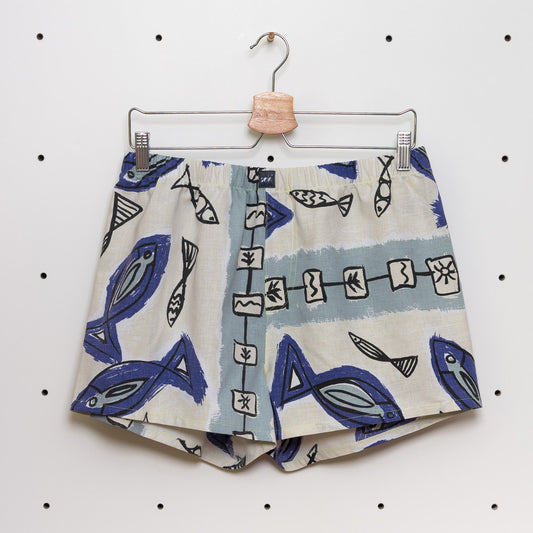 soki Upcycling Boxershorts aus Baumwoll-Bettwäsche