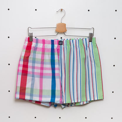 soki Upcycling Boxershorts aus Baumwoll-Bettwäsche