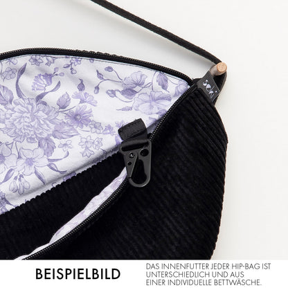 Nachhaltige Hip Bag Cord Big 2.0 - schwarz - Made in Germany