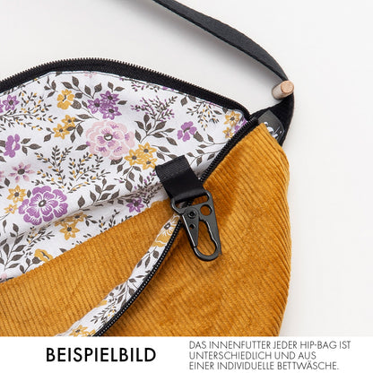 Nachhaltige Hip Bag Cord Big 2.0 - gelb - Made in Germany