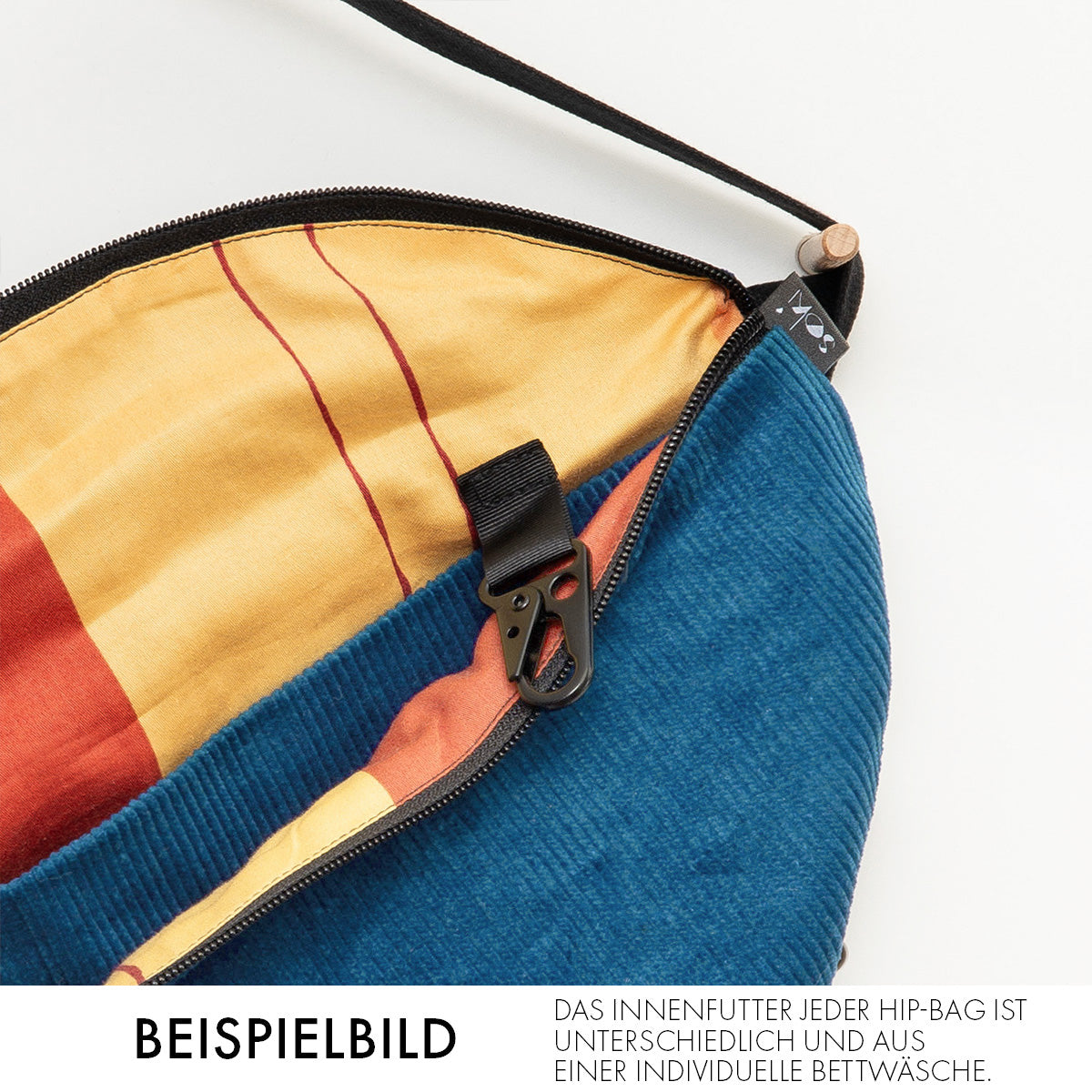 Nachhaltige Hip Bag Cord 2.0 - Blau - Made in Germany