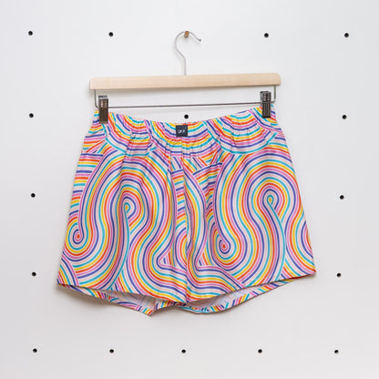 Nachhaltige Boxershorts Rainbow Waves – Good Vibes Edition
