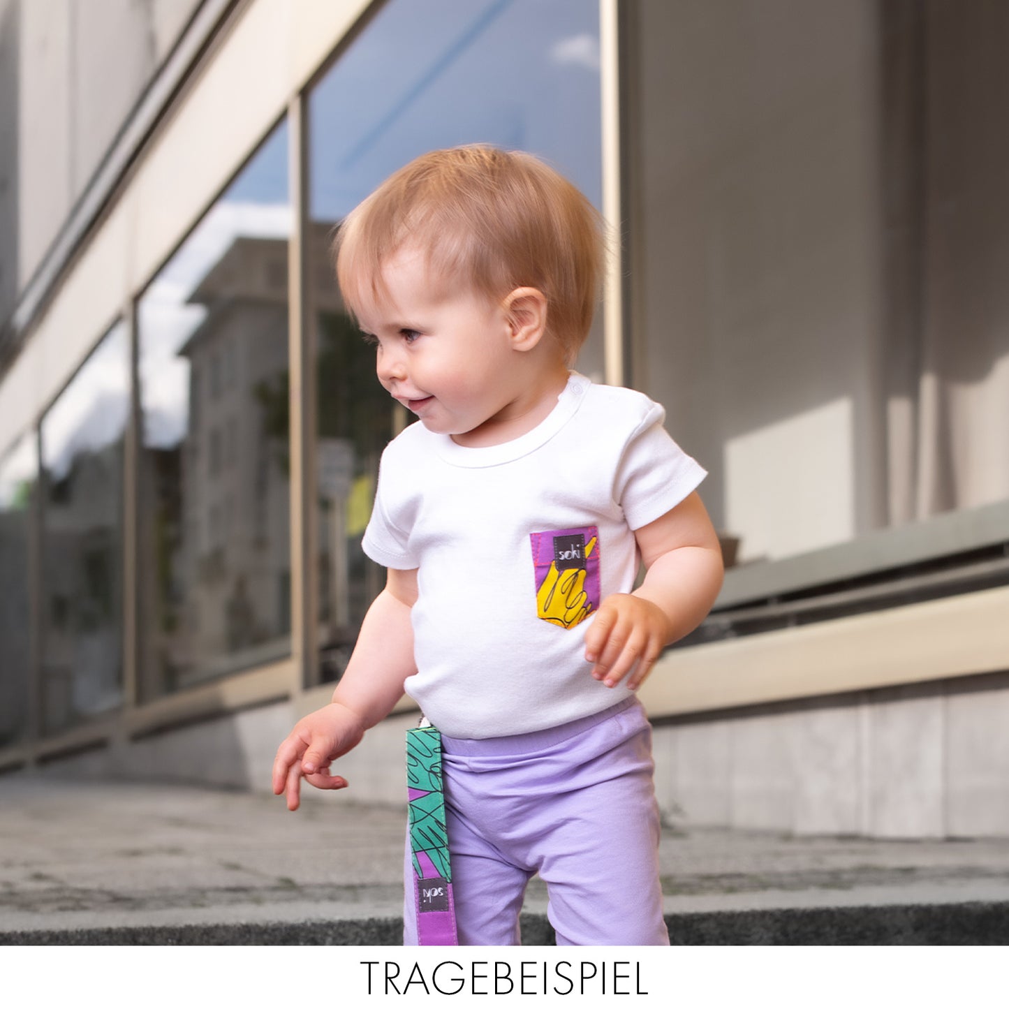 Nachhaltiger Baby Body Langarm Gr. 80 - Made in Germany