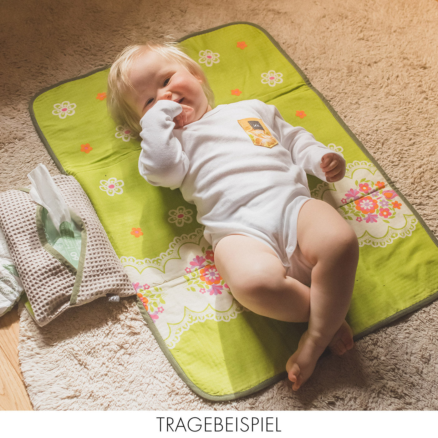 Nachhaltiger Baby Body Langarm Gr. 80 - Made in Germany