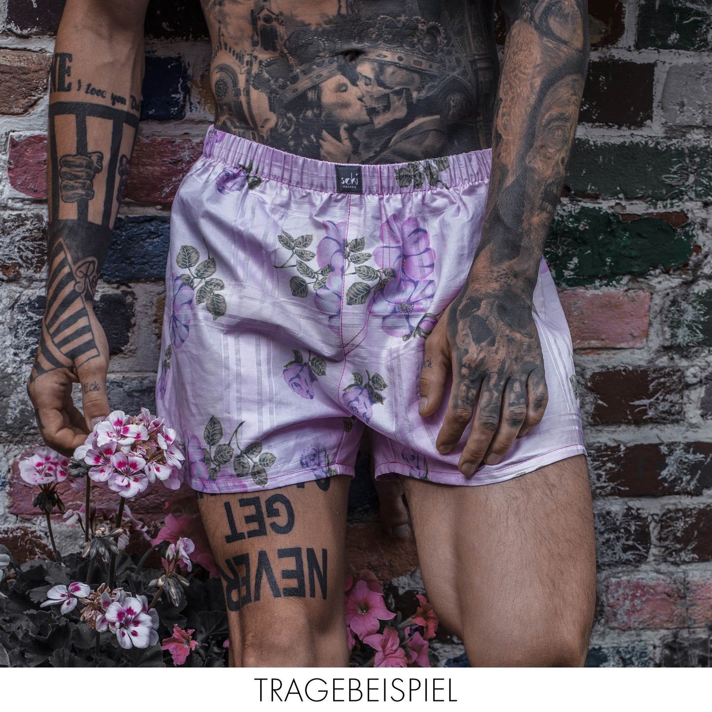 Nachhaltige Boxershorts Gr. M aus Bieber Bettwäsche - Made in Germany