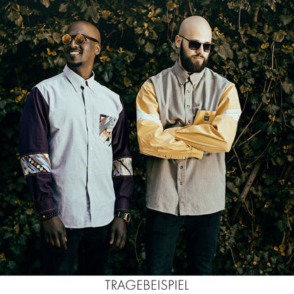 Hemd aus Bio-Baumwolle und Omis alter Bettwäsche in Gr. S - Made in Germany