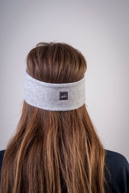 Nachhaltiges Stirnband grey aus Bio-Baumwolle - Made in Germany