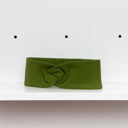 Nachhaltiges Stirnband Cedar Green aus Bio-Baumwoll Sweat - Made in Germany