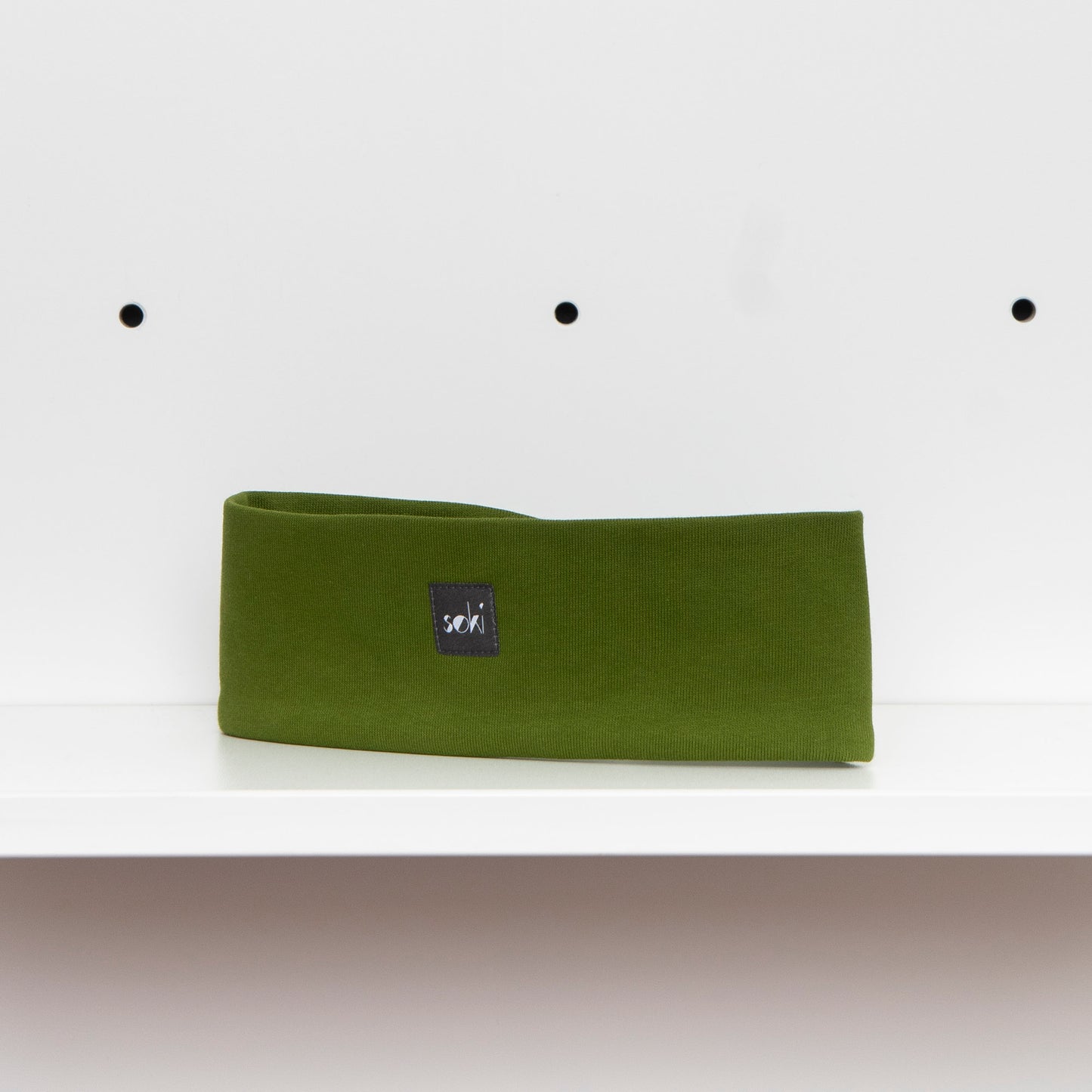 Nachhaltiges Stirnband Cedar Green aus Bio-Baumwoll Sweat - Made in Germany