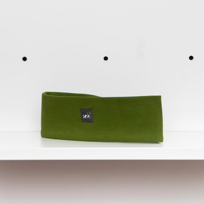 Nachhaltiges Stirnband Cedar Green aus Bio-Baumwoll Sweat - Made in Germany