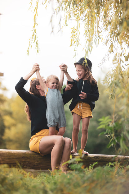 Nachhaltiger Kids Pullover in navy - Unisex - Made in Germany