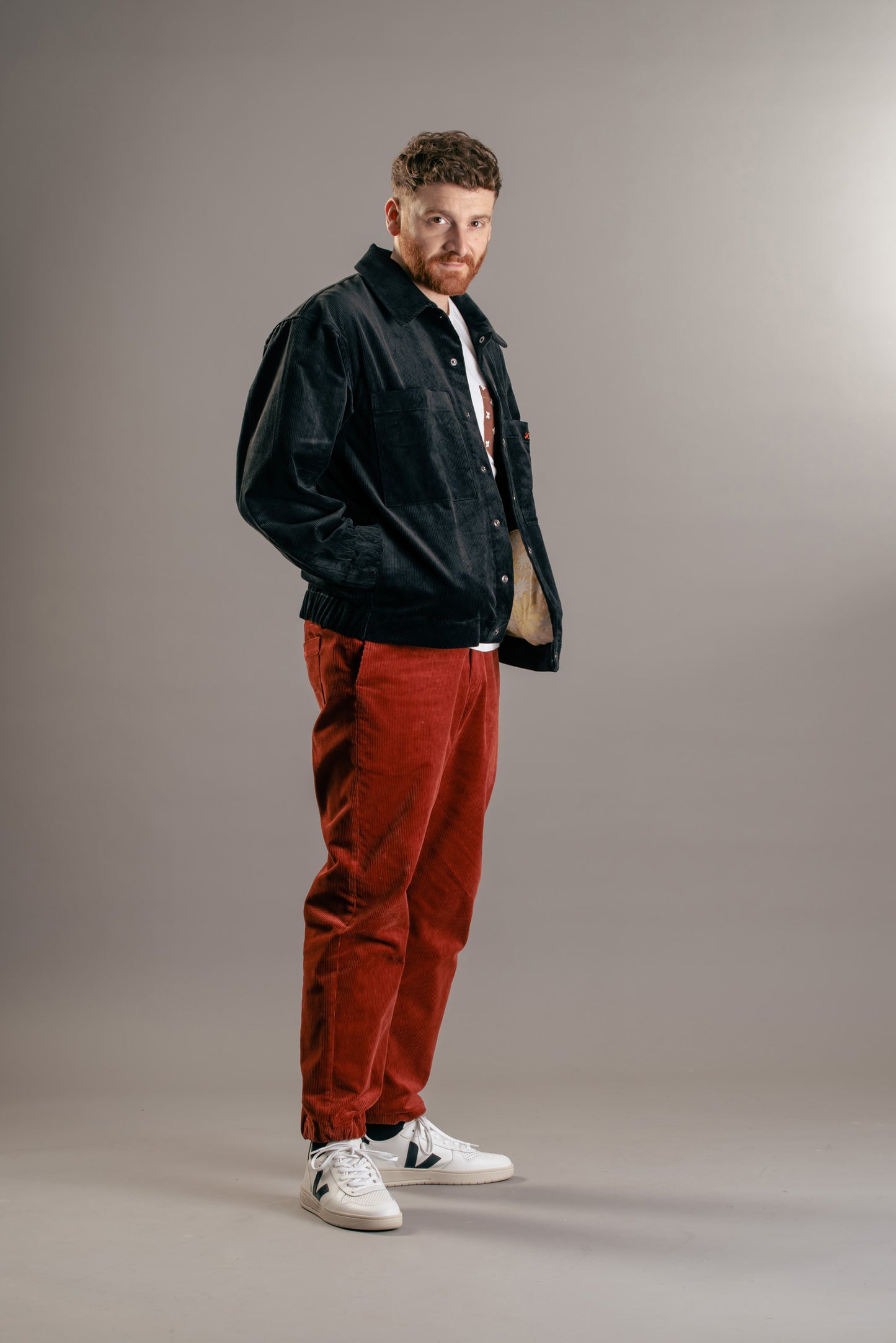 Unisex Genua Cord Pants - Henna Red - Made in Germany