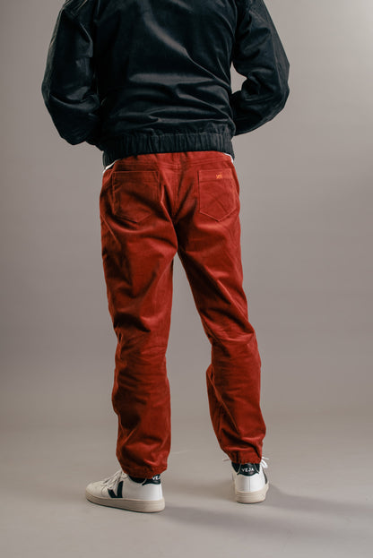 Unisex Genua Cord Pants - Henna Red - Made in Germany