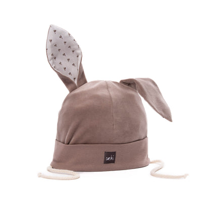 Hasenmütze Kids braun - Made in Germany