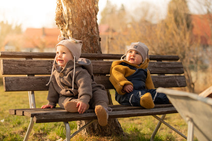 Hasenmütze Kids braun - Made in Germany