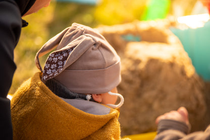 Hasenmütze Kids braun - Made in Germany