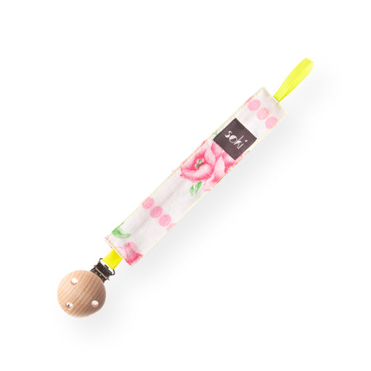 Nachhaltige Schnullerkette aus Omi´s alter Bettwäsche - Made in Germany