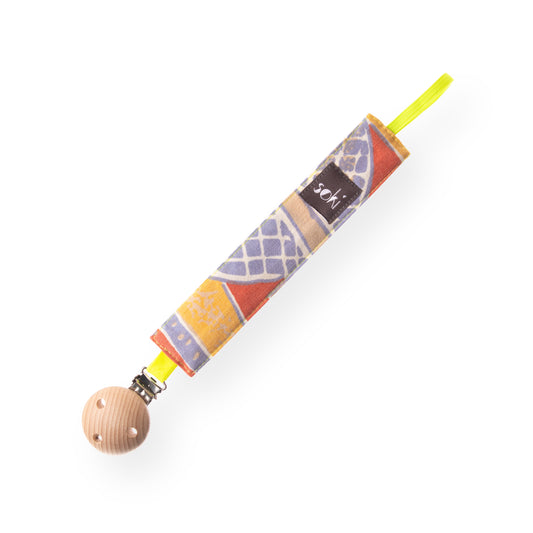 Nachhaltige Schnullerkette aus Omi´s alter Bettwäsche - Made in Germany