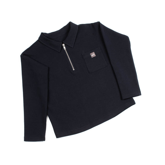 Nachhaltiger Kids Pullover in navy - Unisex - Made in Germany