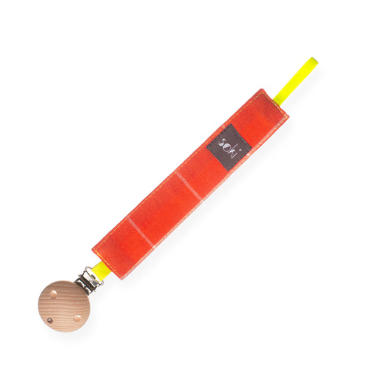 Nachhaltige Schnullerkette aus Omi´s alter Bettwäsche - Made in Germany