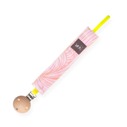 Nachhaltige Schnullerkette aus Omi´s alter Bettwäsche - Made in Germany