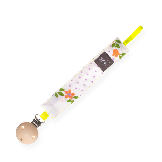 Nachhaltige Schnullerkette aus Omi´s alter Bettwäsche - Made in Germany