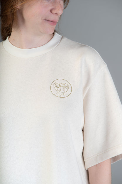Nachhaltiges T-Shirt - Ecru - Made in Germany