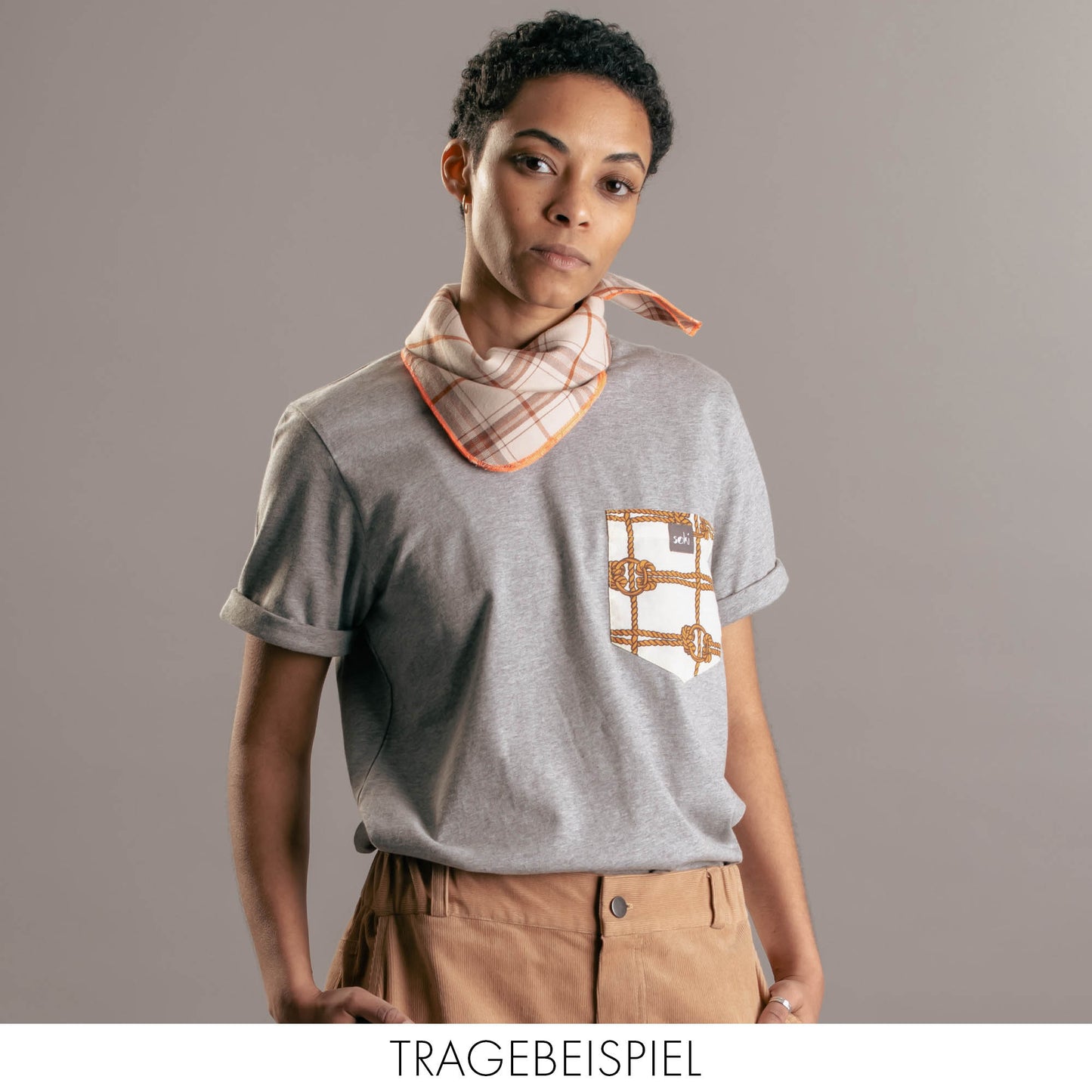 Nachhaltiges Kids Pocket T-Shirt Gr. 128-134 - Made in Germany