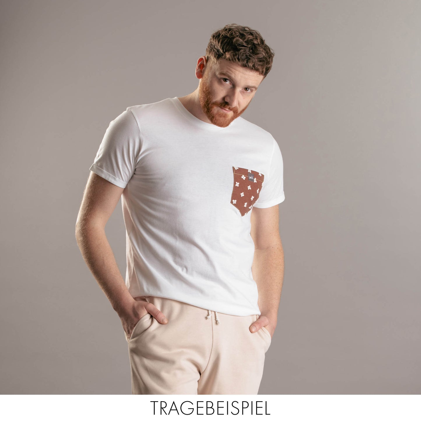 Nachhaltiges Kids Pocket T-Shirt Gr. 104-110 - Made in Germany